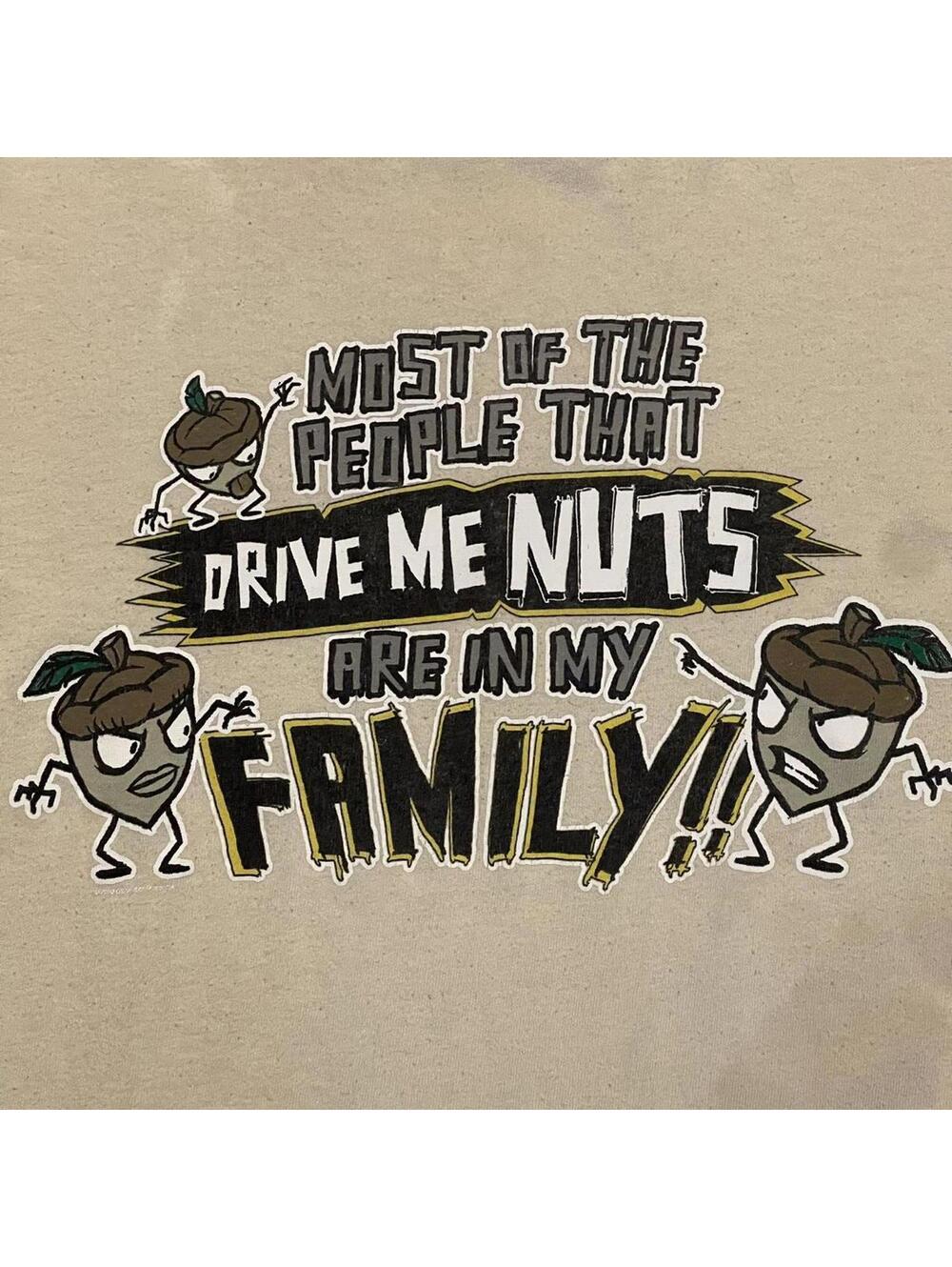 y2k Funny Graphic Print Tee Drive me Nuts Mens XXl 2XL